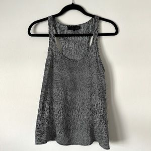 Black and White Blouse